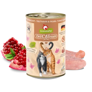 GranataPet Delicatessen Gabonamentes macska konzerv Pulyka és Fácán 400g