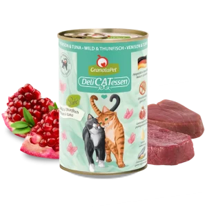GranataPet Delicatessen Gabonamentes macska konzerv Vad és Tonhal 400g