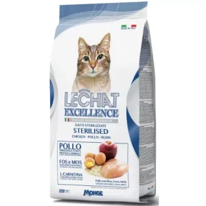 Monge Lechat Excellence Sterilised Szuperprémium Csirke ízű szárazeledel