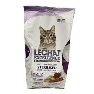 Monge Lechat Excellence Sterilised Szuperprémium Kacsa ízű szárazeledel
