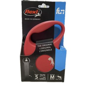 Flexi Fun szalagos automata póráz M; 5 méter, 25kg-ig