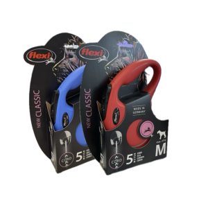 Flexi New Classic automata kötélpóráz M; 5 méter, 20kg-ig