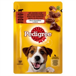 Pedigree tasakos eledel marhahússal aszpikban felnőtt kutyák számára 100g