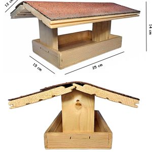 Téli Zsindelyes Madáretető Közepes 16x33x15cm